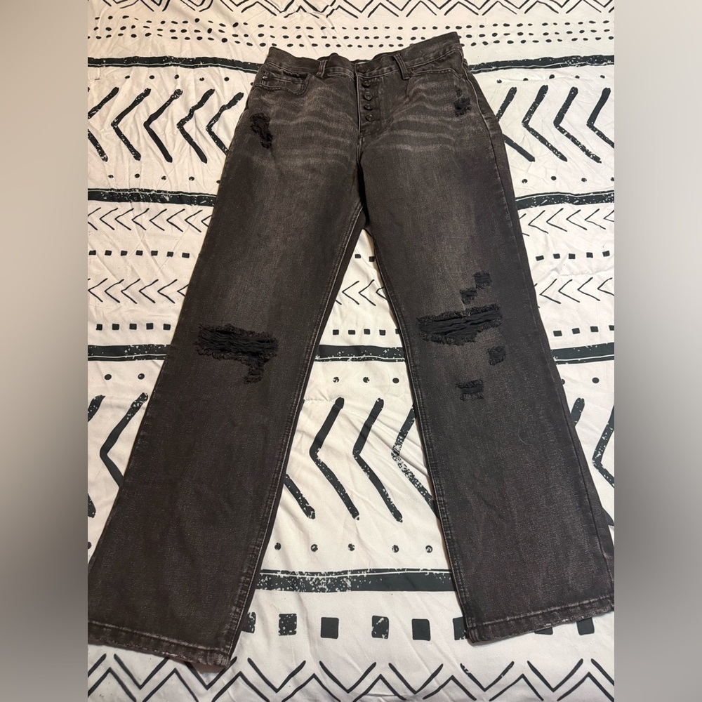 Kancan Distressed Black Jeans